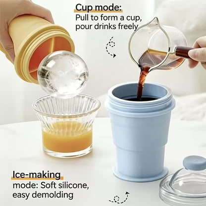 LuvianPros IceFold™ – Foldable Ice Cup with Straw