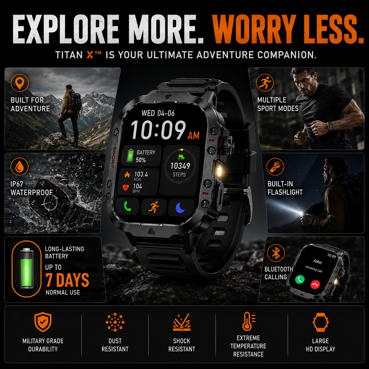 TITAN X™ Rugged Smartwatch
