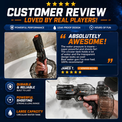 GalaxyBlaster™ – Automatic LED Water Battle Cannon