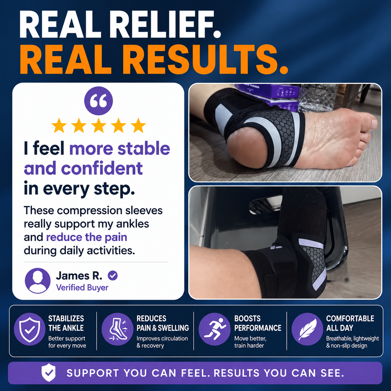 MotionLock™ Ankle Stabilizer | 1 Pair (2 Pieces)