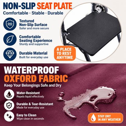Restora™ – 3-in-1 Shopping Cart & Rest Seat