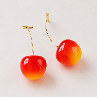 LunaCherry™ Cherry Drop Earrings – 1 Pair