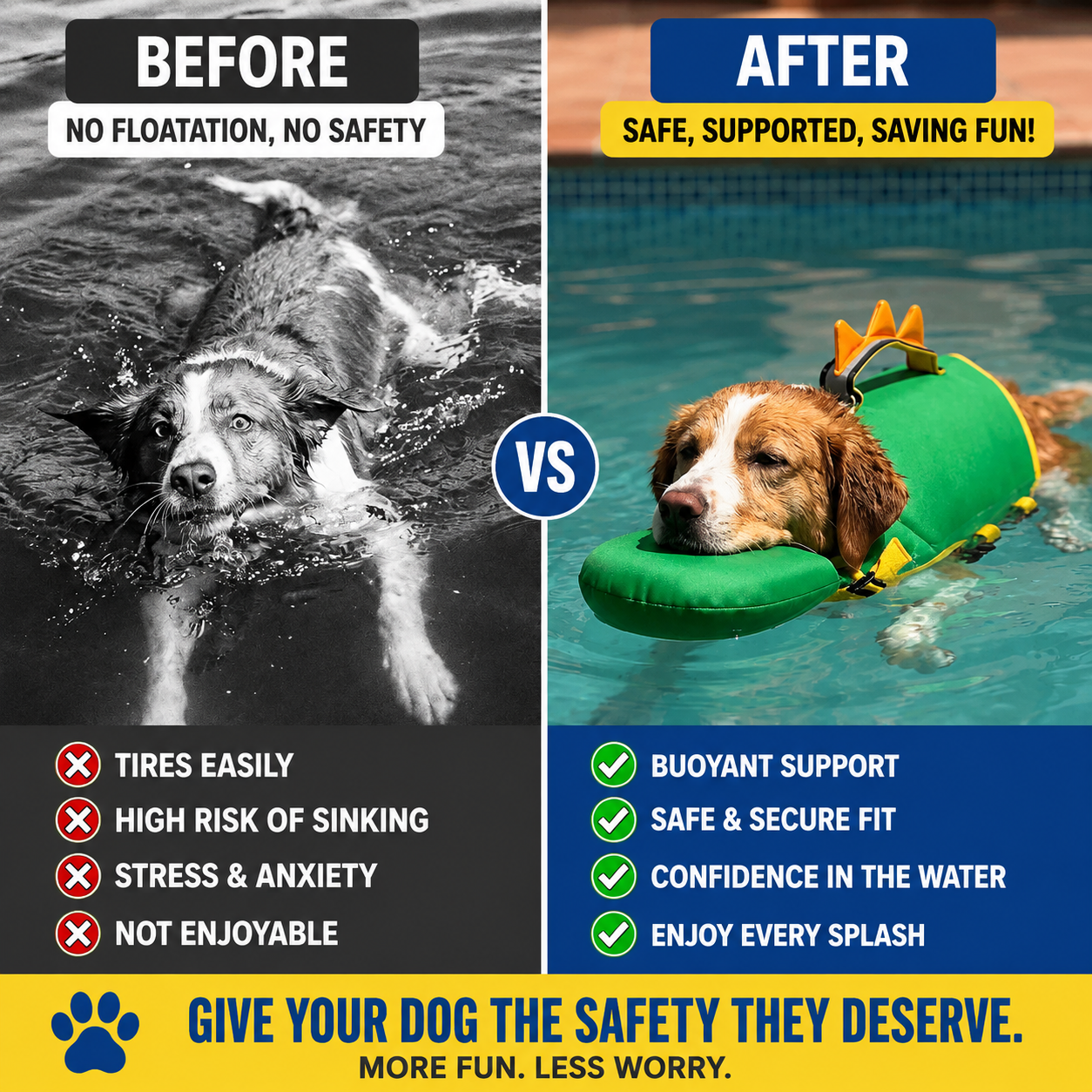 FloatPals™ Animal Swim Vest For Dogs