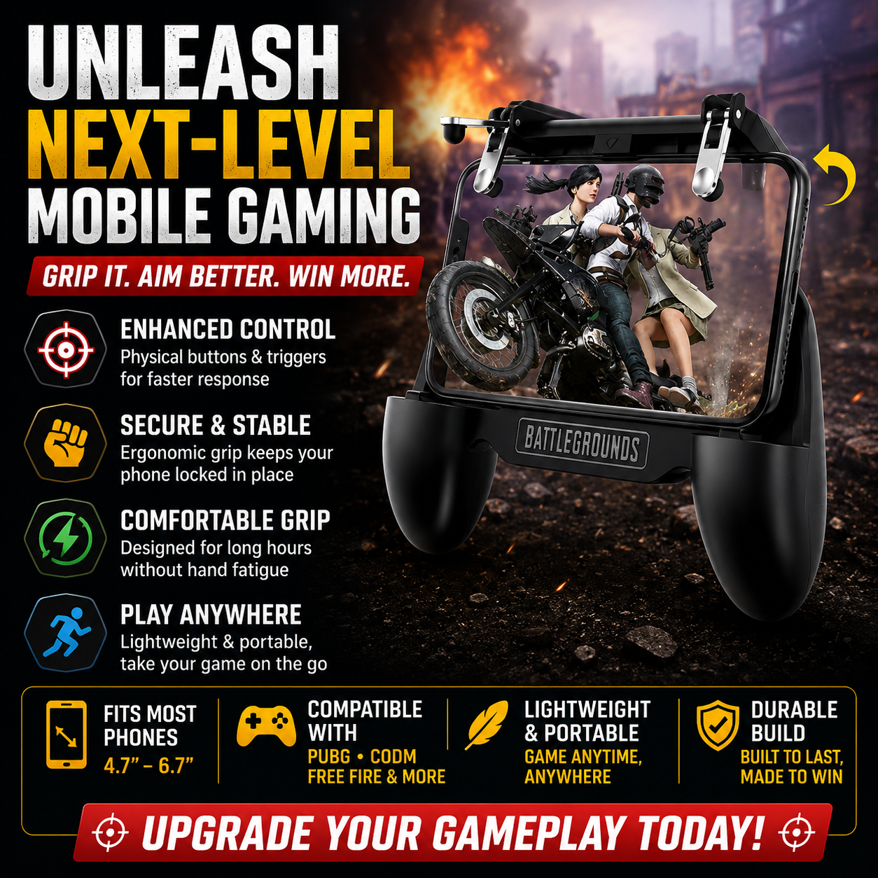 FrostGrip™ 3-in-1 Gaming Controller