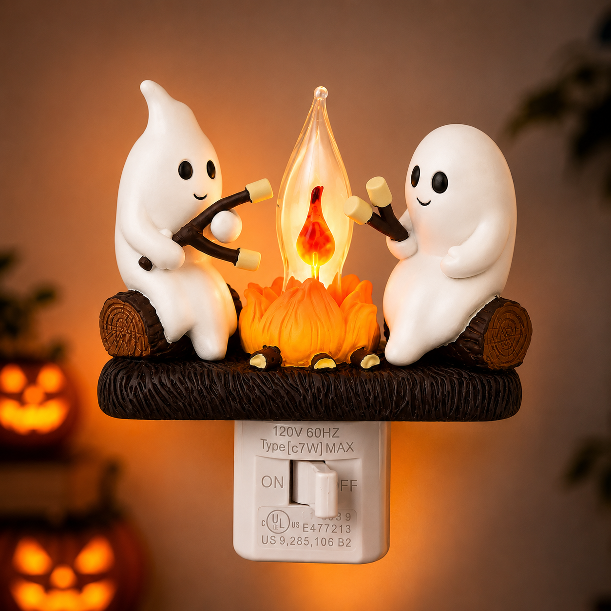 Ghost Campfire™ – Cozy Halloween Night Light