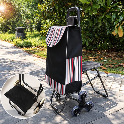 Restora™ – 3-in-1 Shopping Cart & Rest Seat