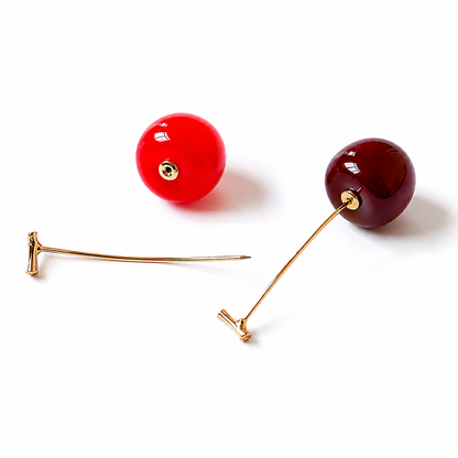 LunaCherry™ Cherry Drop Earrings – 1 Pair