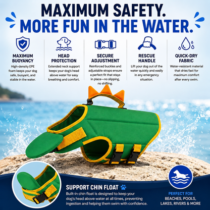 FloatPals™ Animal Swim Vest For Dogs