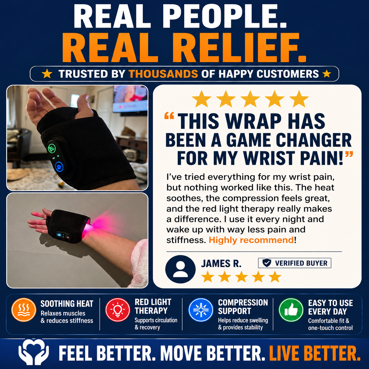 NeuroGlow™ Wrist Therapy Wrap