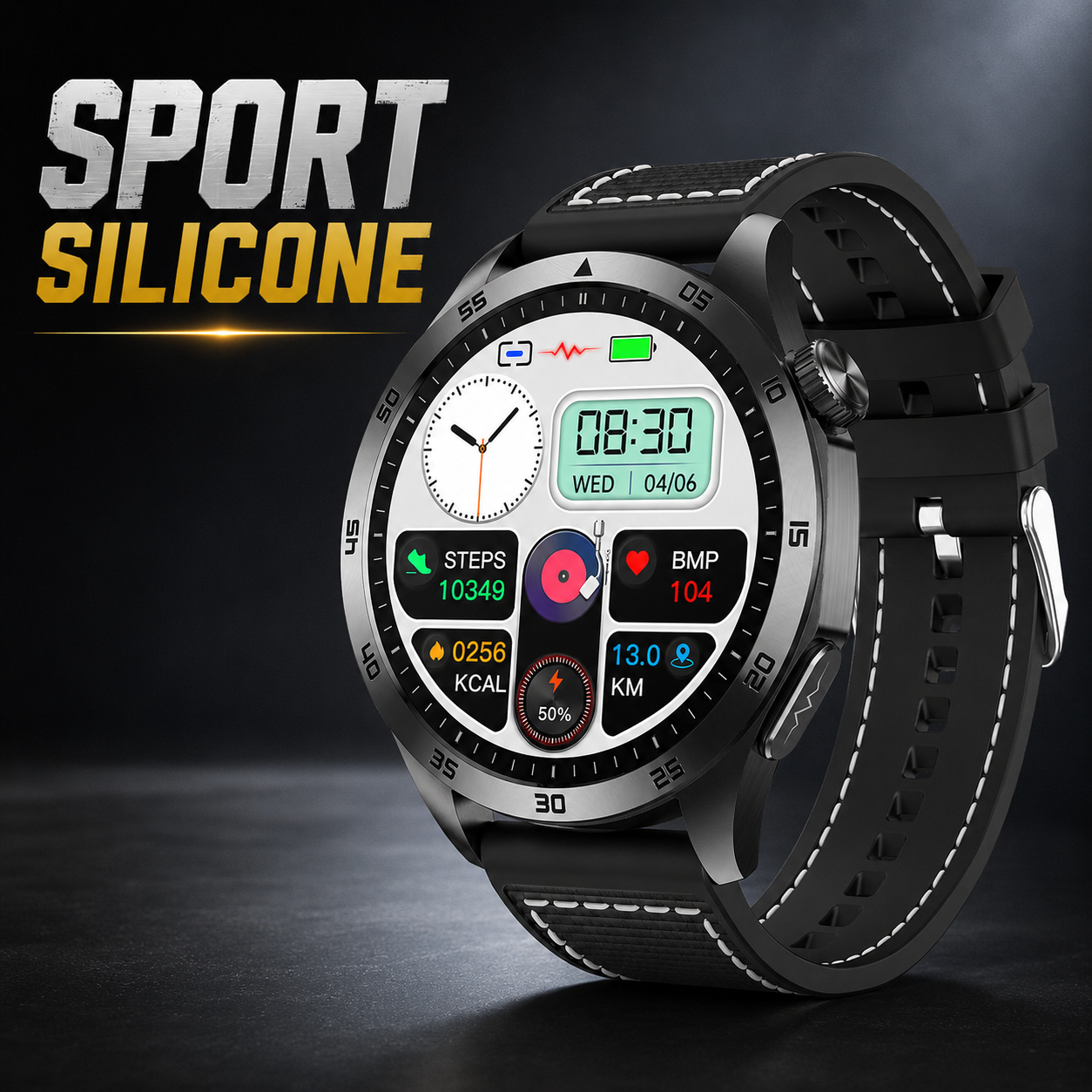 PulseGuard™ Pro AMOLED Smartwatch