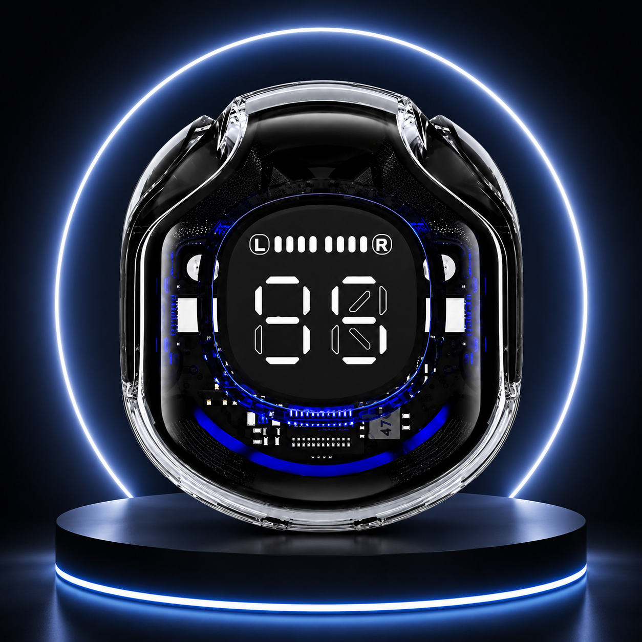 CyberPods™ Transparent LED Earbuds