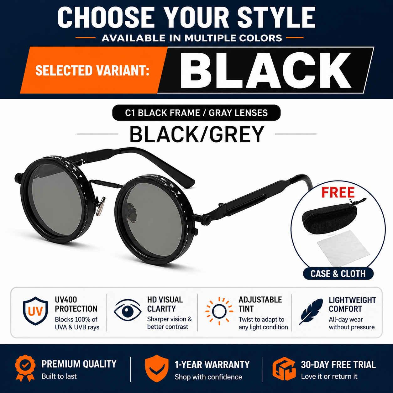 ShadePilot™ Adjustable ND Sunglasses