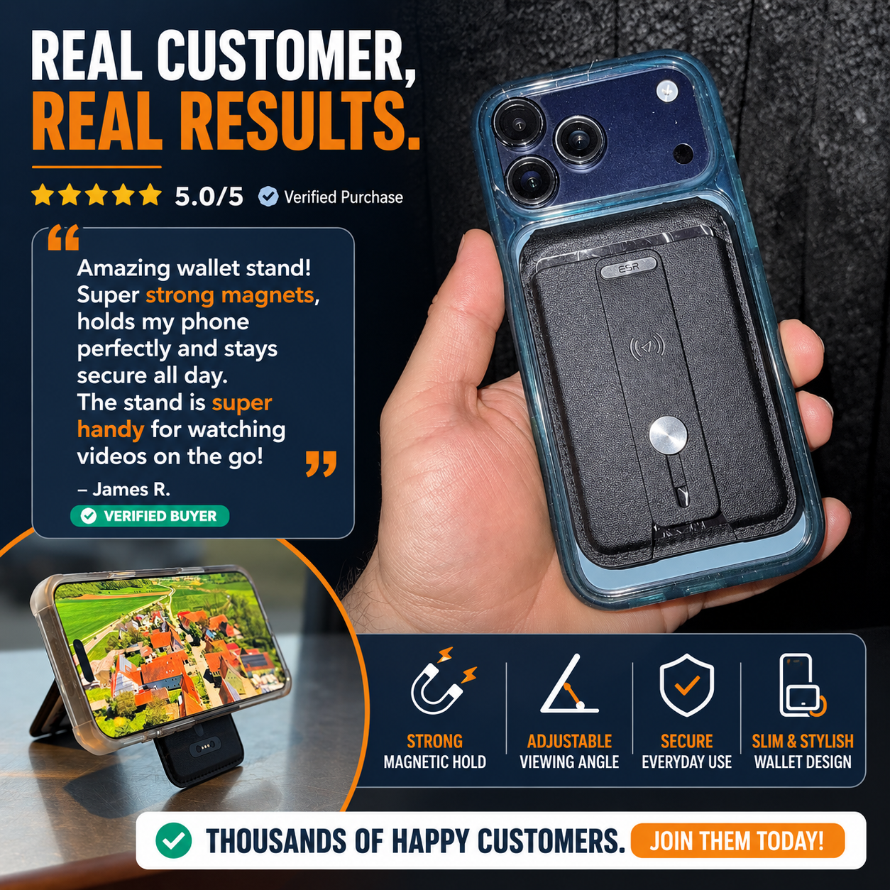 TrackVault™ Pro – Smart Magnetic Wallet with Find My