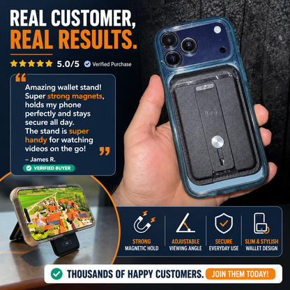 TrackVault™ Pro – Smart Magnetic Wallet with Find My