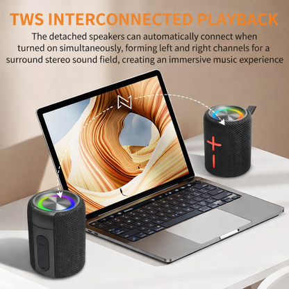 Magnetic Split Bluetooth Speaker with Deep Bass
