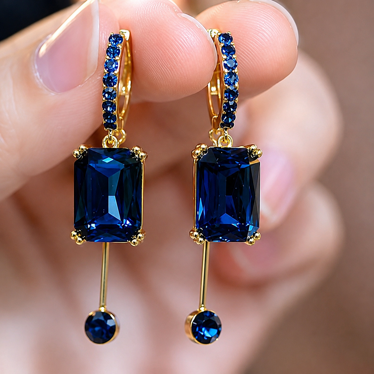 SapphireAura™ Earrings – 1 Pair (2 Earrings)