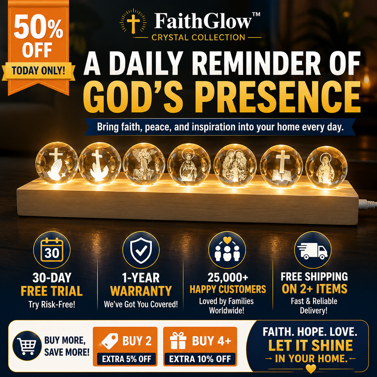 FaithGlow™ Crystal Collection – A Daily Reminder of God's Presence