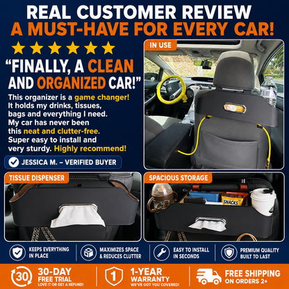 RoadKeeper™ Luxury Seat Organizer