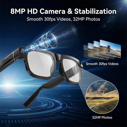VisionAI™ Pro – AI Smart Camera Glasses
