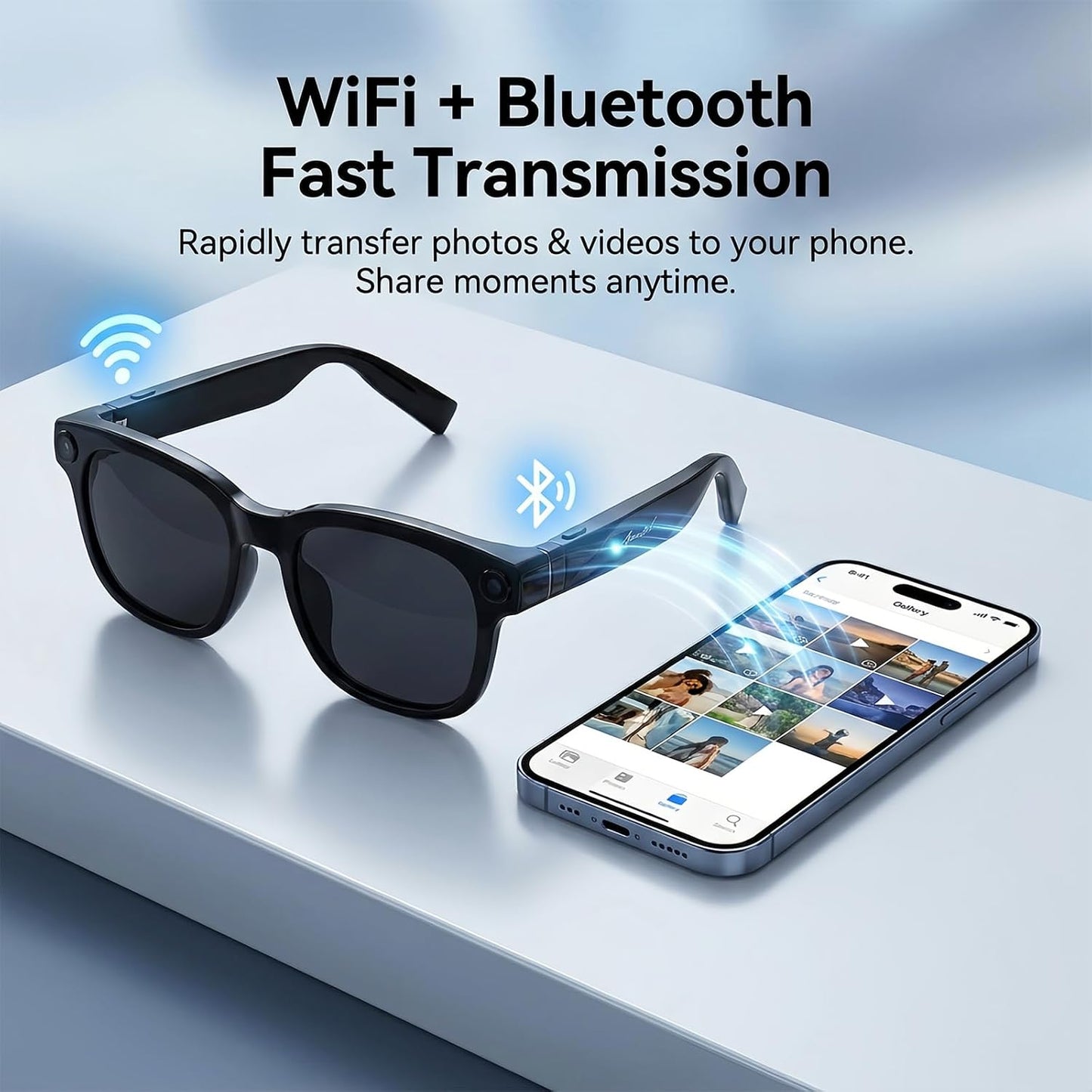 VisionAI™ Pro – AI Smart Camera Glasses