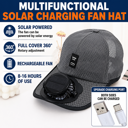 SolarCool™ Solar-Powered Cooling Hat