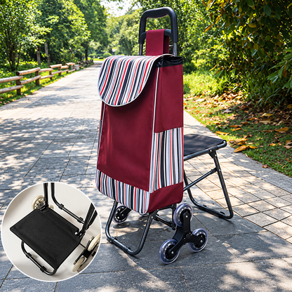 Restora™ – 3-in-1 Shopping Cart & Rest Seat