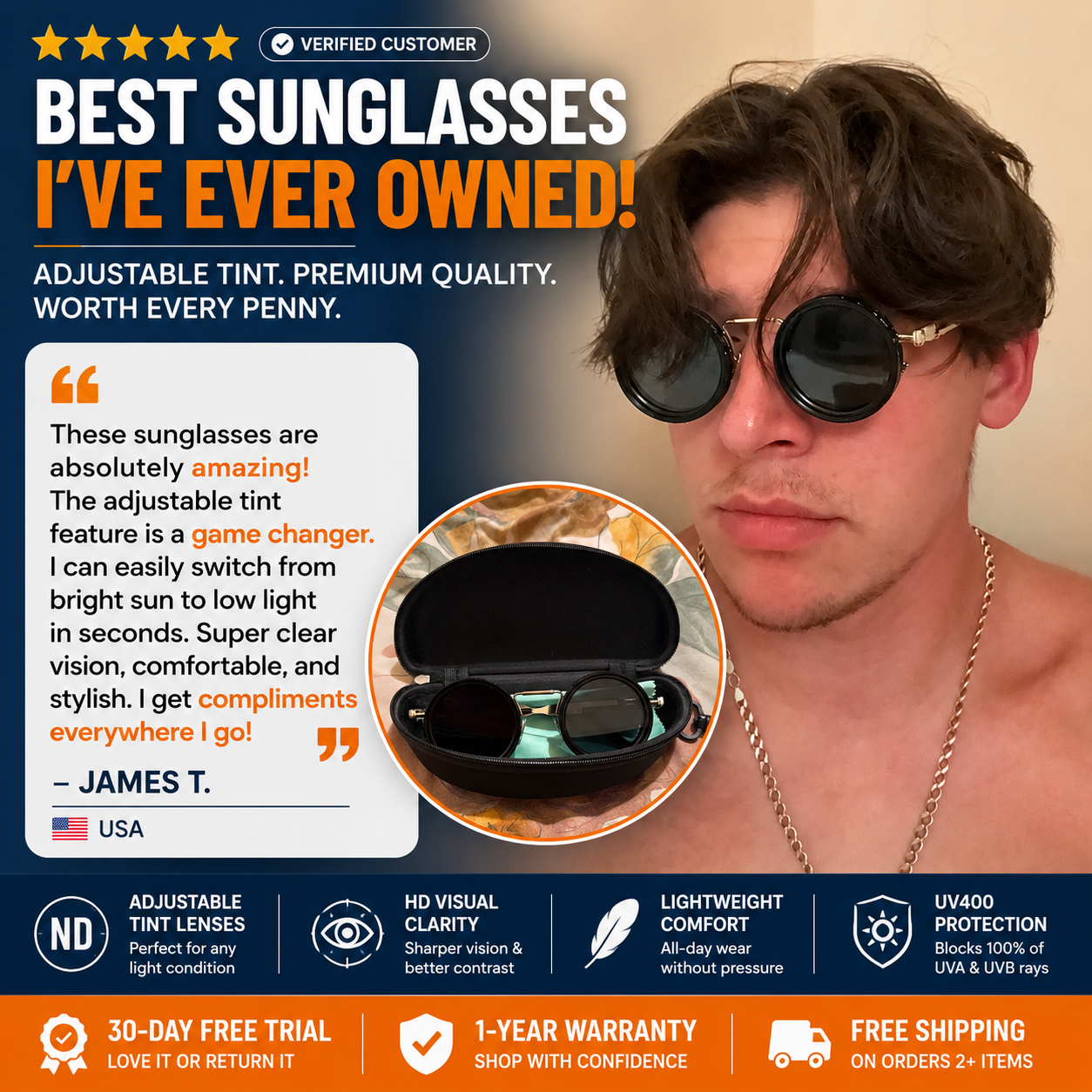 ShadePilot™ Adjustable ND Sunglasses