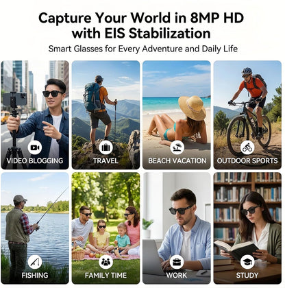 VisionAI™ Pro – AI Smart Camera Glasses
