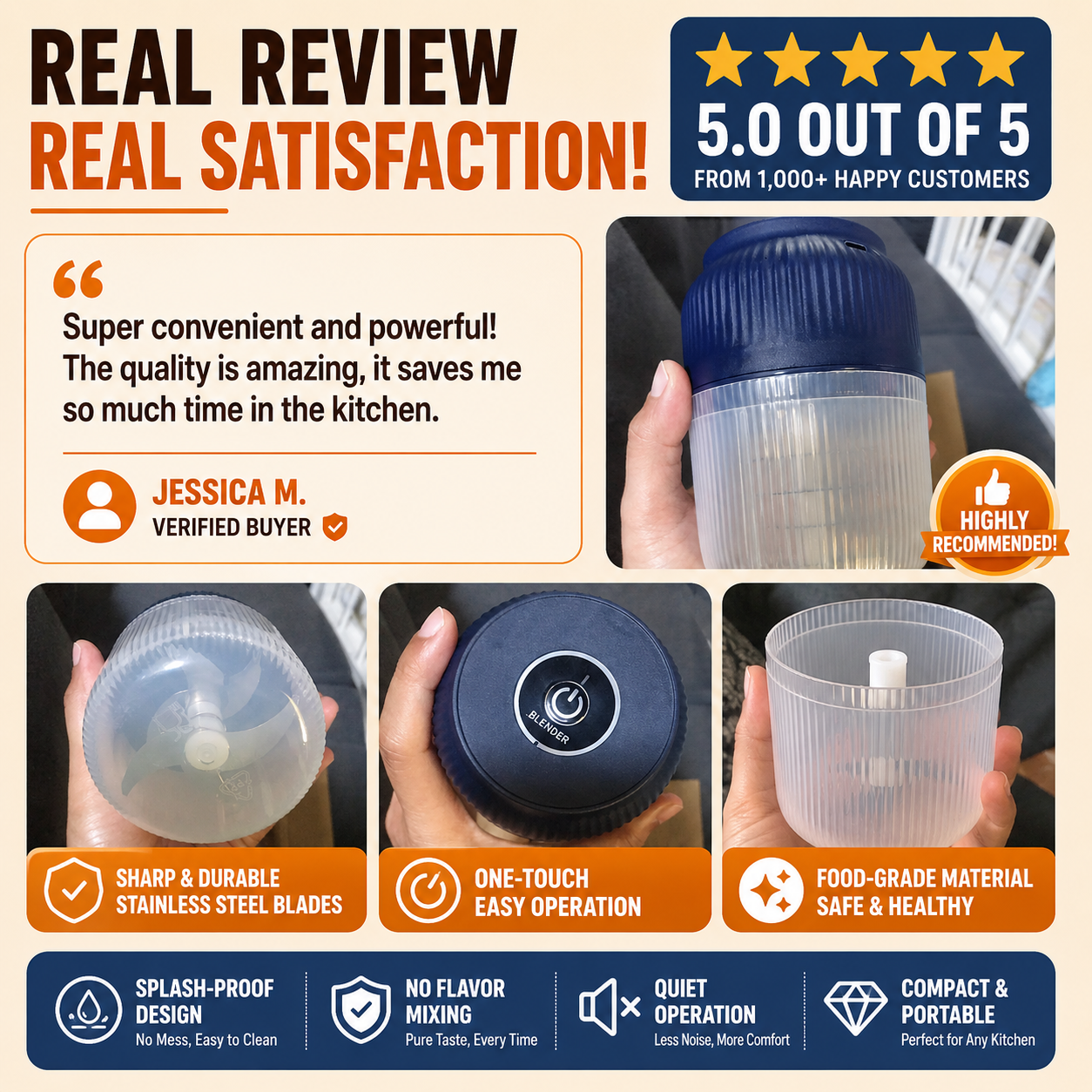 KitchenHero™ 5-Second Food Chopper