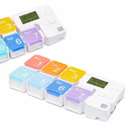 Luvianpros™ 7-Day Weekly Pill Box with Alarm Reminder