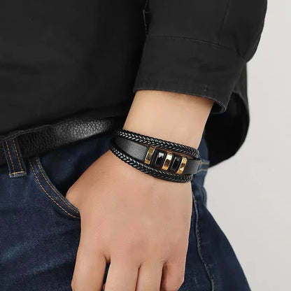 Braivor™ – Multi-Layer Braided Men's Bracelet