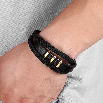 Braivor™ – Multi-Layer Braided Men's Bracelet