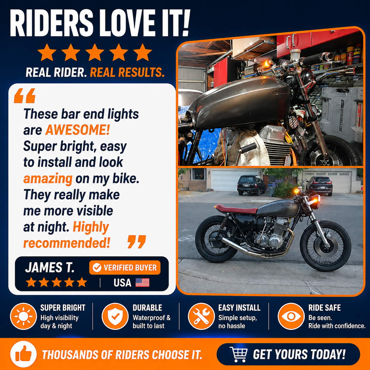 RideGlow™ – 360° Bar-End Signal Lights (2-Pack)