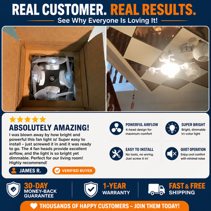 AeroGlow™ 2-in-1 Ceiling Fan Light