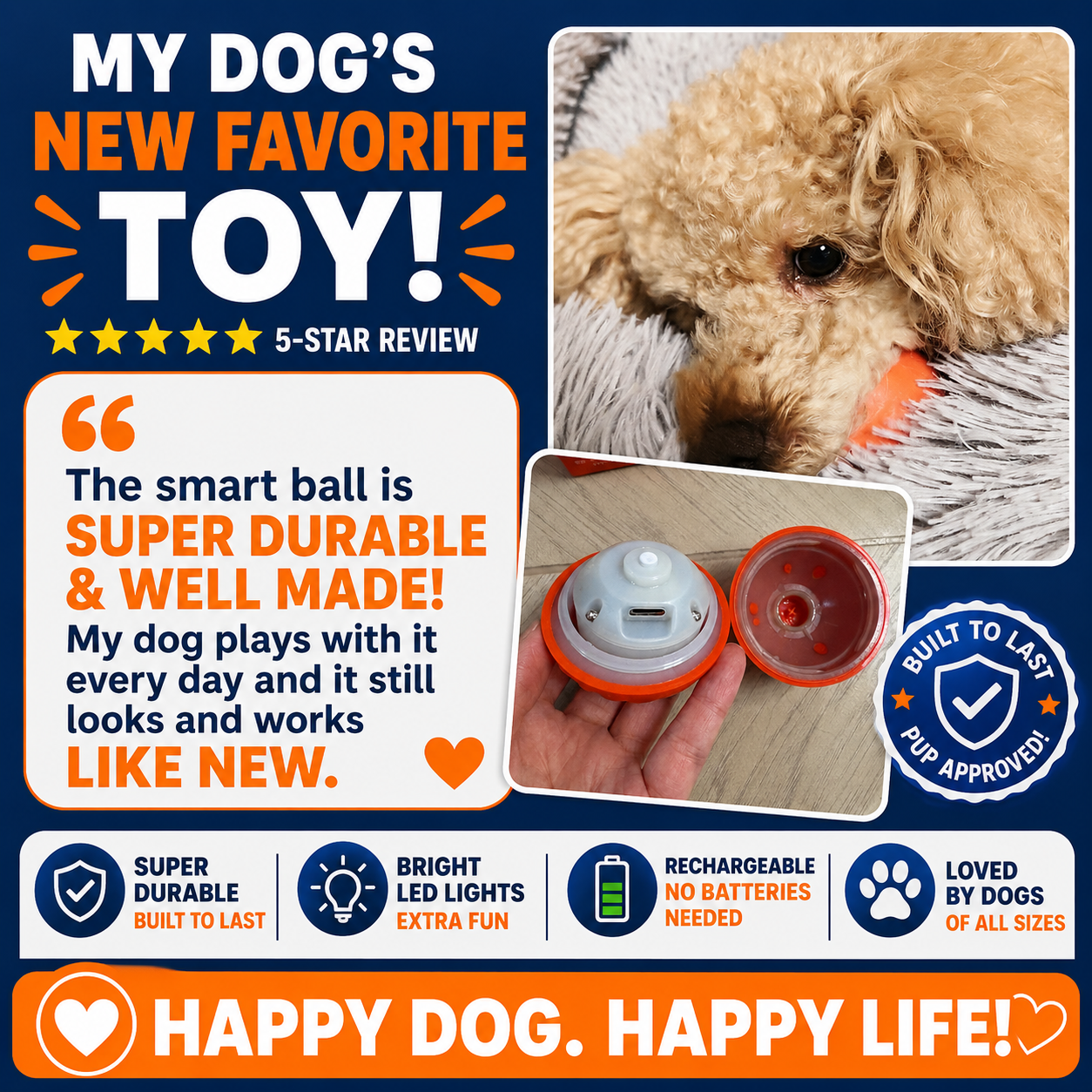 DuoPlay™ Interactive Smart Ball Set [Blue + Orange]