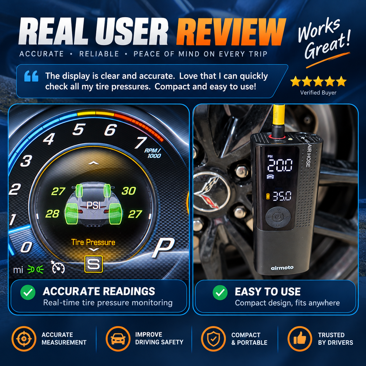 Airora™ – Smart Cordless Tire Inflator