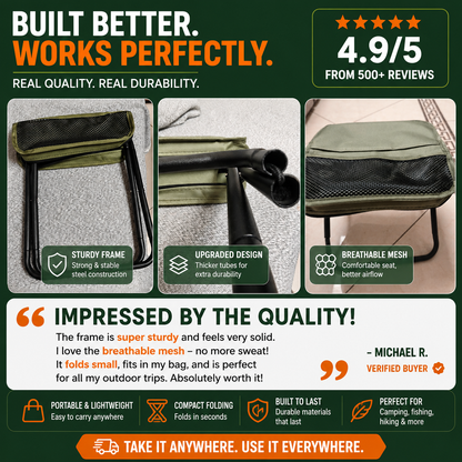 SeatPack™ Carry It. Open It. Sit Anywhere.