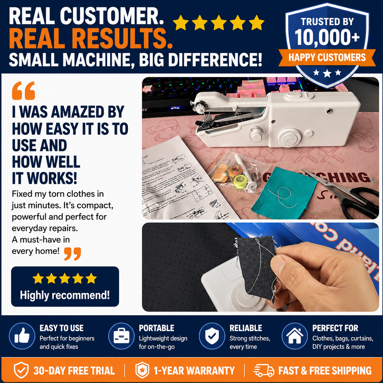 StitchPro™ Portable Sewing Machine