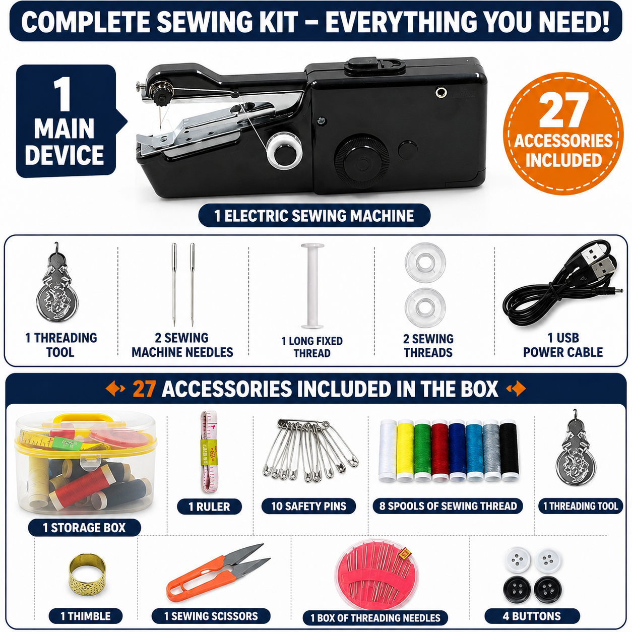StitchPro™ Portable Sewing Machine