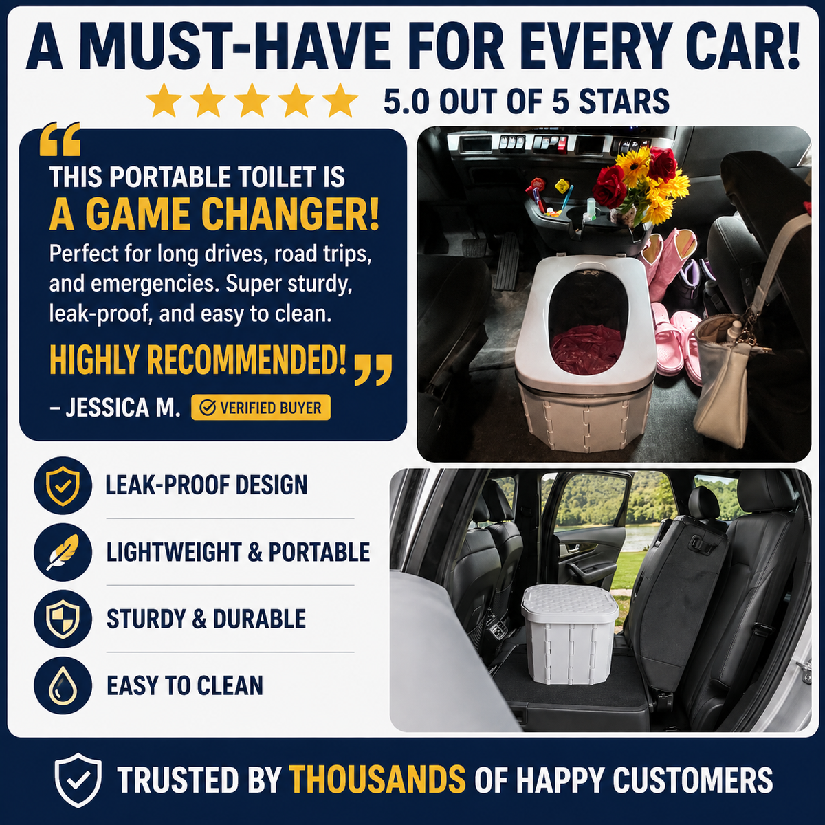 RoadRelief™ – Emergency Portable Toilet