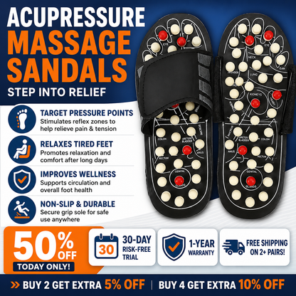 SoleRelief™ Acupressure Sandals