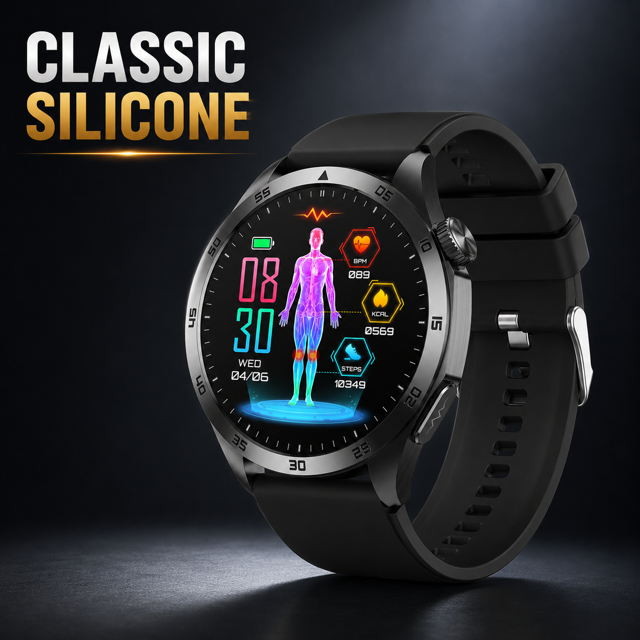 PulseGuard™ Pro AMOLED Smartwatch