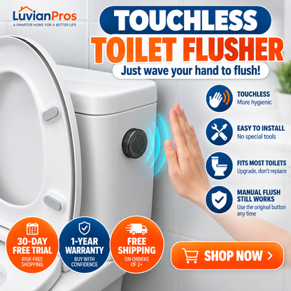 Flushora™ – Touchless Toilet Flush System