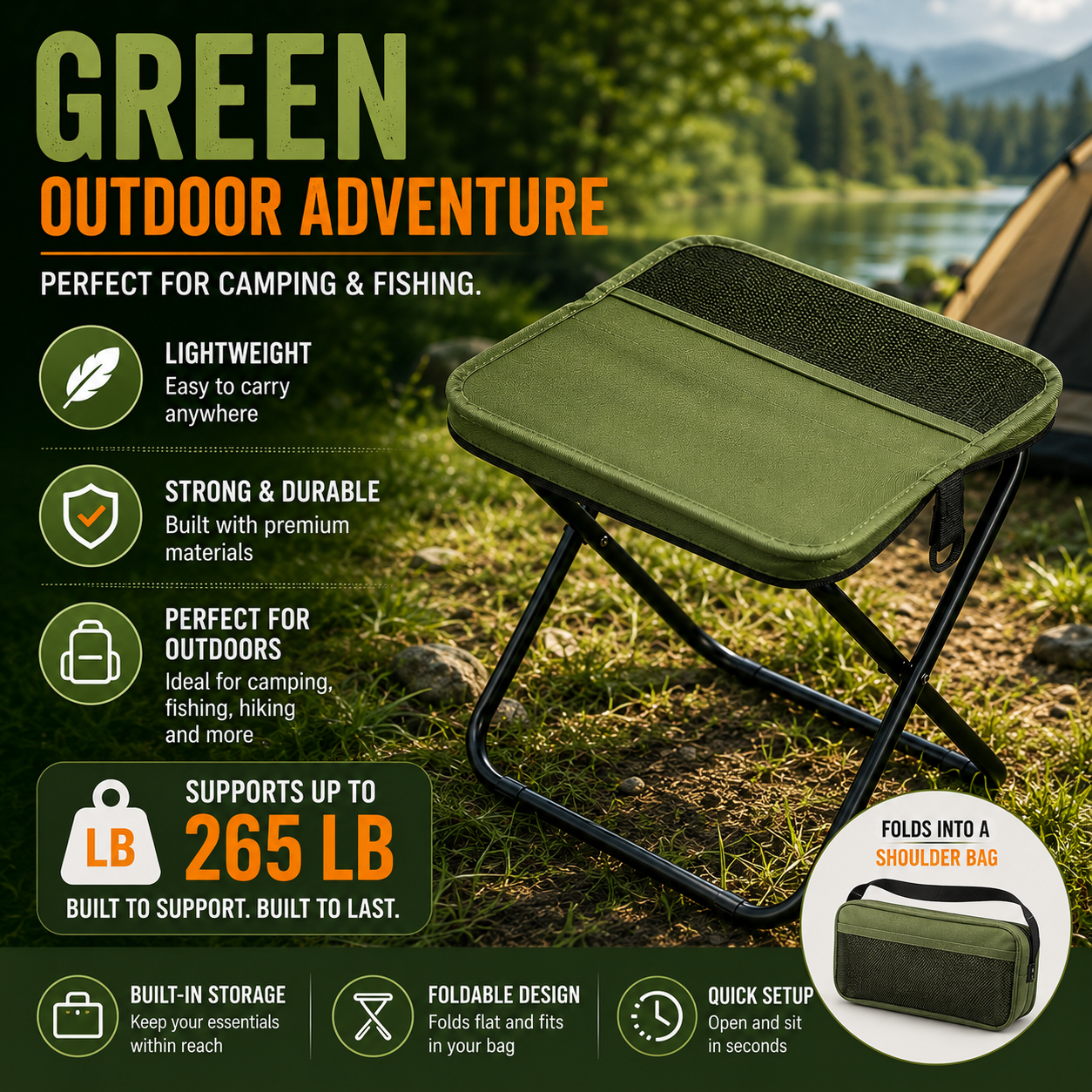 SeatPack™ Carry It. Open It. Sit Anywhere.