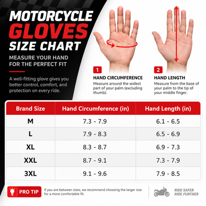 RideGuard™ – Protective Motorcycle Gloves