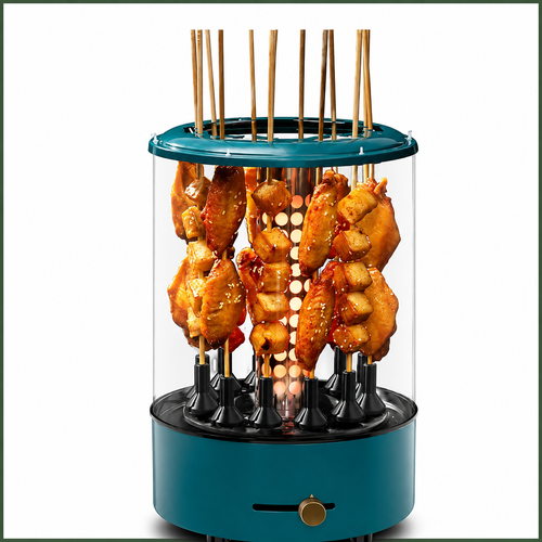 Grillora™ – 360° Automatic Indoor Rotisserie