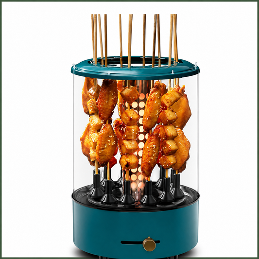 Grillora™ – 360° Automatic Indoor Rotisserie
