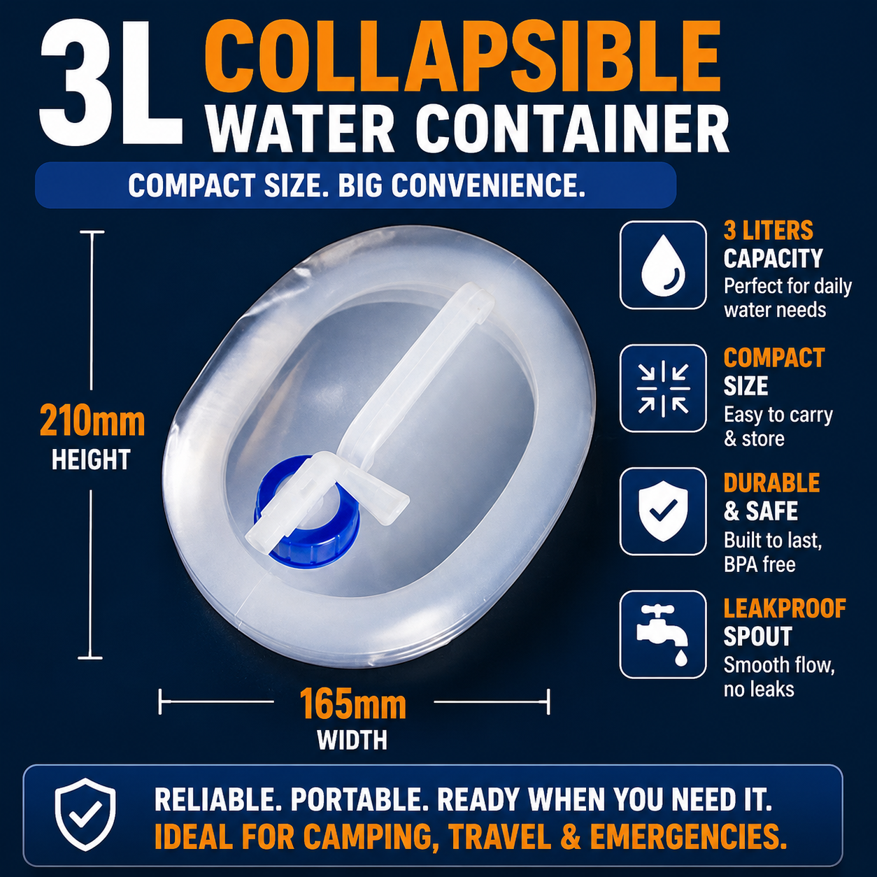 AquaReserve™ Collapsible Water Storage Tank