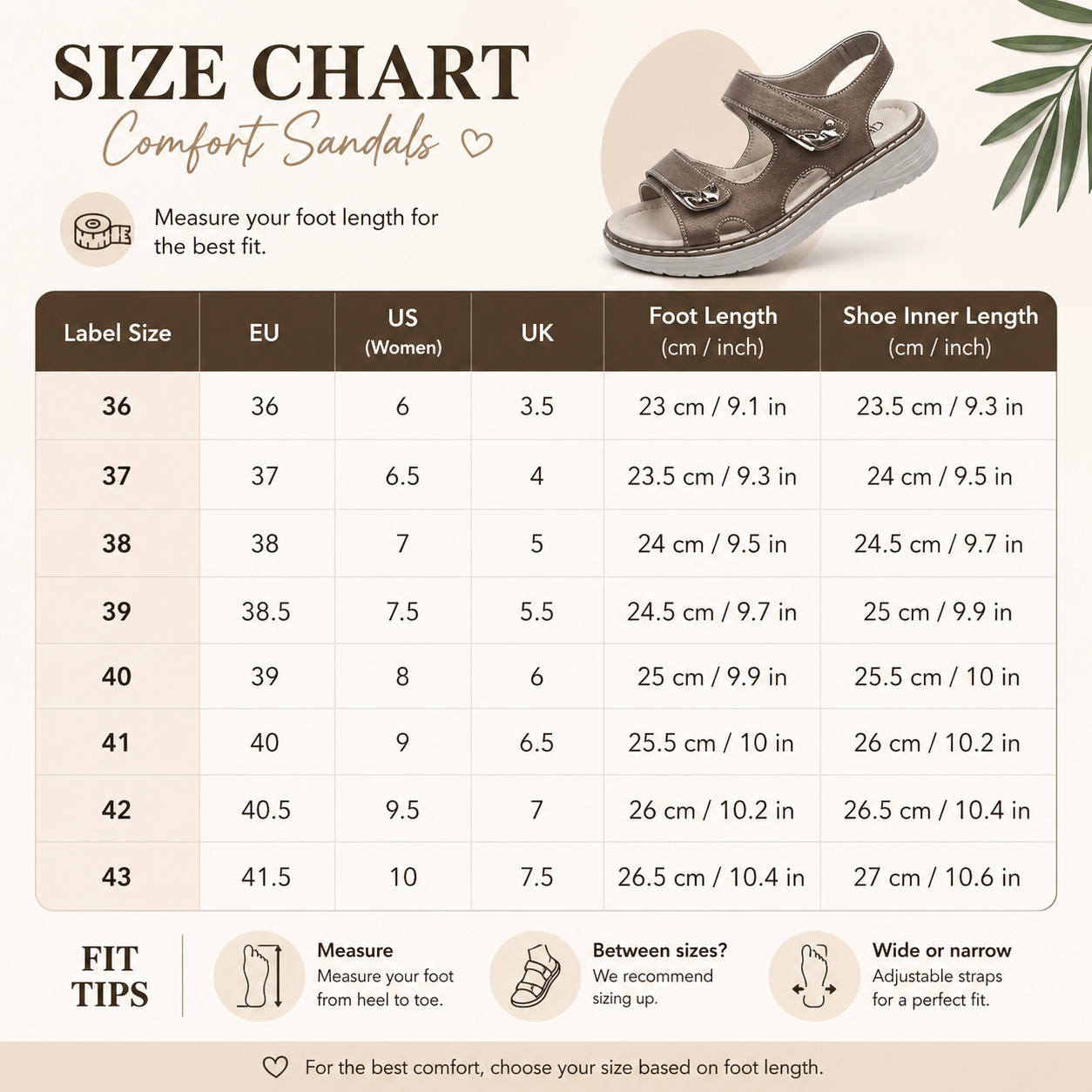 Women’s Pain Relief Comfort Sandals