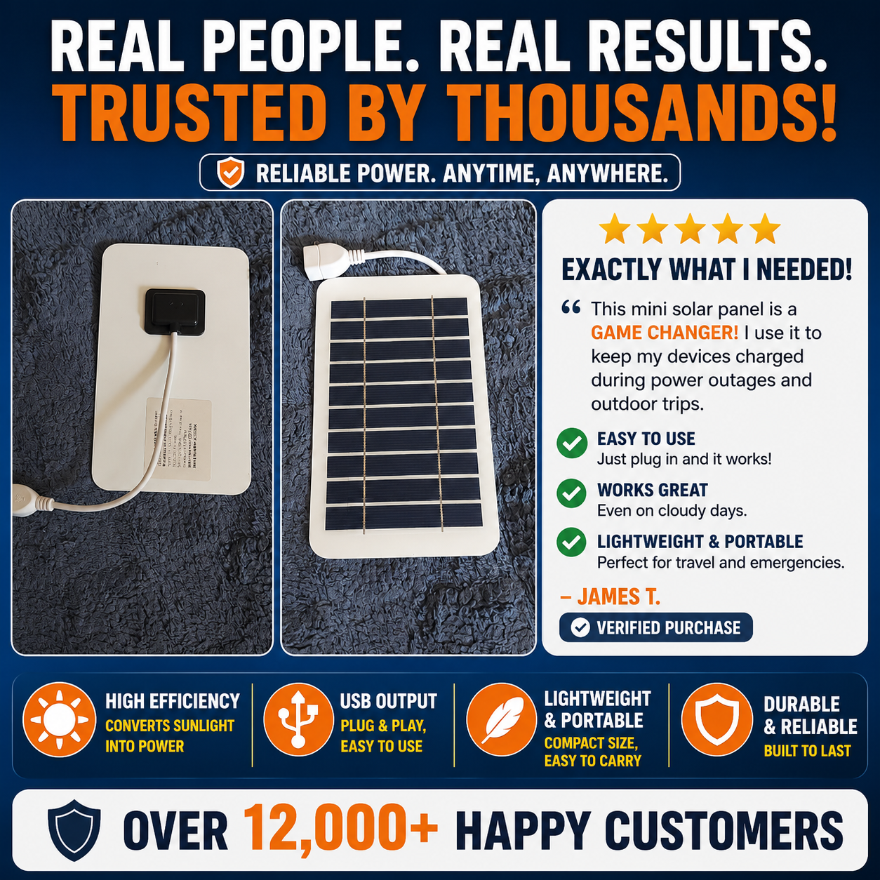 SunRescue™ Emergency Solar Charger